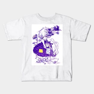 the girl and the cat Kids T-Shirt
